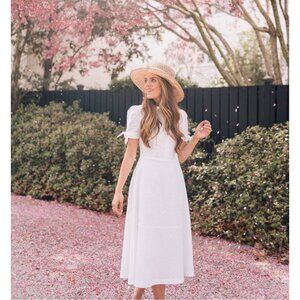 Gal Meets Glam Judith Eyelet Midi Dress
